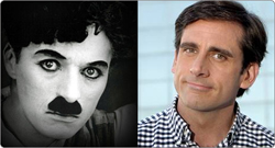 Charlie Chaplin and Steve Carell