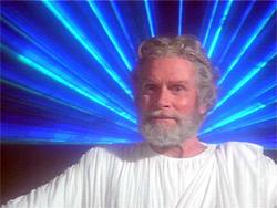 Laurence Olivier as Zeus in the original Clash of the Titans.
