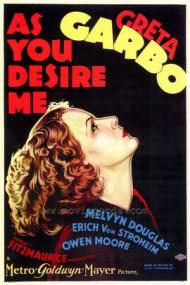 As You Desire Me Movie Poster As You Desire Me Movie Poster