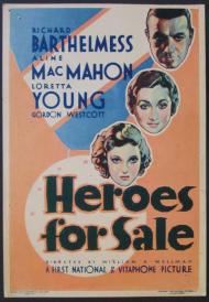 Heroes for Sale Movie Poster Heroes for Sale Movie Poster