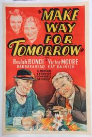 Make Way for Tomorrow Movie Poster Make Way for Tomorrow Movie Poster