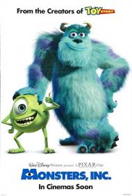 Monsters, Inc. Movie Poster Monsters, Inc. Movie Poster