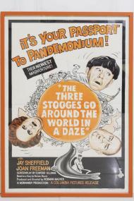 The Three Stooges Go Around the World in a Daze Movie Poster The Three Stooges Go Around the World in a Daze Movie Poster