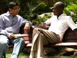 Dinesh D'Souza interviews George Obama. Dinesh D'Souza interviews George Obama.