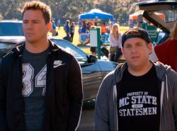 Channing Tatum and Jonah Hill in 22 Jump Street. Channing Tatum and Jonah Hill in 22 Jump Street.