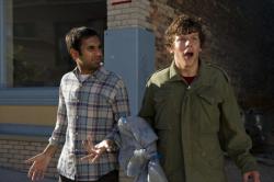 Aziz Ansari and Jesse Eisenberg in 30 Minutes or Less