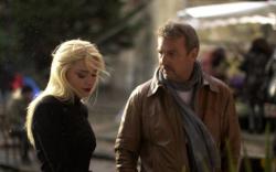 Amber Heard and Kevin Costner in 3 Days to Kill.