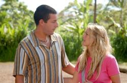 Adam Sandler and Drew Barrymore in 50 First Dates. Adam Sandler and Drew Barrymore in 50 First Dates.