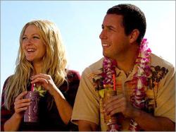 Drew Barrymore and Adam Sandler in 50 First Dates.