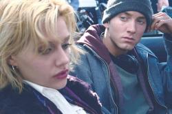 Brittany Murphy and Eminem in 8 Mile. Brittany Murphy and Eminem in 8 Mile.