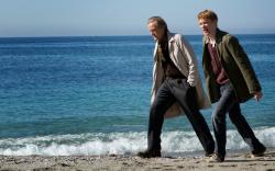 Bill Nighy and Domhnall Gleeson in About Time. Bill Nighy and Domhnall Gleeson in About Time.