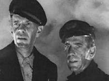 Raymond Massey and Humphrey Bogart in Action in the North Atlantic.