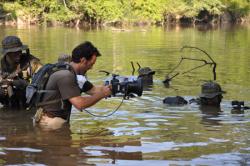 Filming a scene for Act of Valor