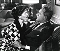 Katharine Hepburn and Spencer Tracy in Adam's Rib.