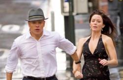 Damon and Blunt can't outrun this dog of a movie. Damon and Blunt can't outrun this dog of a movie.