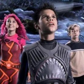 Taylor Dooley, Taylor Lautner and Cayden Boyd in The Adventures of Shark Boy & Lava Girl.