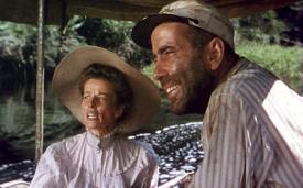 Katharine Hepburn and Humphrey Bogart in The African Queen.