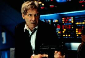 Harrison Ford as the President in Air Force One.