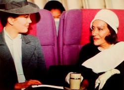 Linda Harrison and Gloria Swanson in Airport 1975 Linda Harrison and Gloria Swanson in Airport 1975