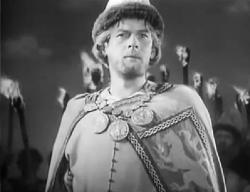 Nikolai Cherkasov as Alexander Nevsky.