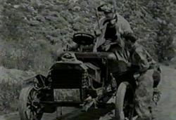 Alkali Ike and his auto. Alkali Ike and his auto.