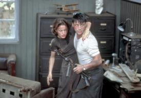 Nicolette Krebitz and Matt LeBlanc in All the Queen's Men. Nicolette Krebitz and Matt LeBlanc in All the Queen's Men.