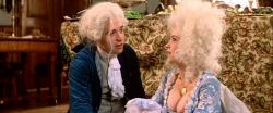 Tom Hulce and Elizabeth Berridge in Amadeus.  What a shame women no longer wear these kind of dresses.