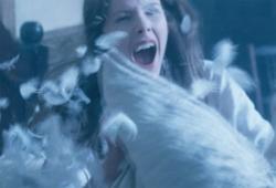 Rachel Hurd-Wood as Betsy Bell, having a ghostly pillow fight in An American Haunting