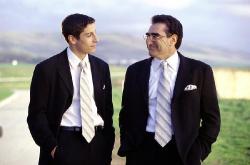 Jason Biggs and Eugene Levy in American Wedding.