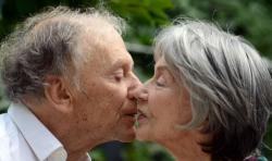 Jean-Louis Trintignant and Emmanuelle Riva in Amour.