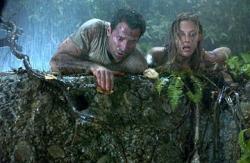 Johnny Messner and Kadee Strickland in Anacondas: The Hunt for the Blood Orchid.