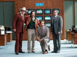 David Koechner, Paul Rudd, Will Ferrell and Steve Carrell return in Anchorman 2: The Legend Continues