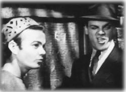 Leo Gorcey and James Cagney in Angels with Dirty Faces.