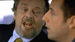 Jack Nicholson and Adam Sandler in Anger Management. Jack Nicholson and Adam Sandler in Anger Management.