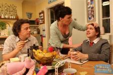Alan Davies, Karen Taylor and Georgia Groome in Angus, Thongs and Perfect Snogging Alan Davies, Karen Taylor and Georgia Groome in Angus, Thongs and Perfect Snogging