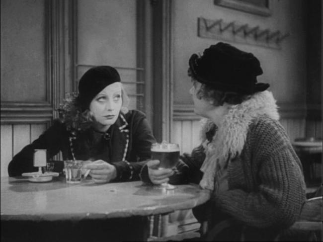 Greta Garbo and Salka Viertel in Anna Christie. 