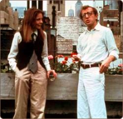 Diane Keaton and Woody Allen in Annie Hall.