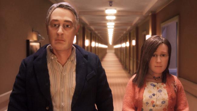 David Thewlis and Jennifer Jason Leigh voice Michael and Lisa in Charlie Kaufman's Anomalisa. David Thewlis and Jennifer Jason Leigh voice Michael and Lisa in Charlie Kaufman's Anomalisa.