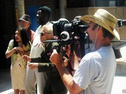 Joe Crouch filming Assisted Fishing