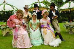 The cast of Austenland. The cast of Austenland.