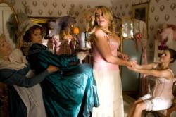 Jane Seymour, Jennifer Coolidge and Keri Russell in Austenland. Jane Seymour, Jennifer Coolidge and Keri Russell in Austenland.