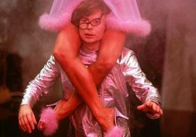 Mike Myers in Austin Powers: International Man of Mystery.