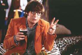 Mike Myers in Austin Powers: International Man of Mystery.