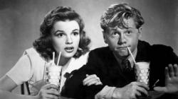 Judy Garland and Mickey Rooney in Babes on Broadway. Judy Garland and Mickey Rooney in Babes on Broadway.