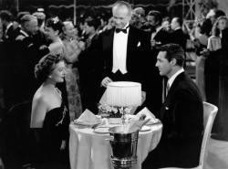 Myrna Loy and Cary Grant in The Bachelor and the Bobby-Soxer. Myrna Loy and Cary Grant in The Bachelor and the Bobby-Soxer.