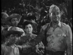 Louie, Beulah Bondi and John Wayne in Back to Bataan.