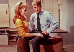 Jane Fonda and Robert Redford in Barefoot in the Park. Jane Fonda and Robert Redford in Barefoot in the Park.