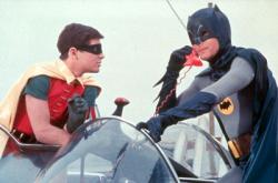 Burt Ward and Adam West in Batman: The Movie.