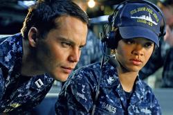 Taylor Kitsch and Rihanna in Battleship.