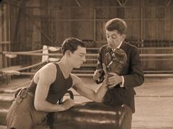 Buster Keaton and Snitz Edwards in Battling Butler. Buster Keaton and Snitz Edwards in Battling Butler.